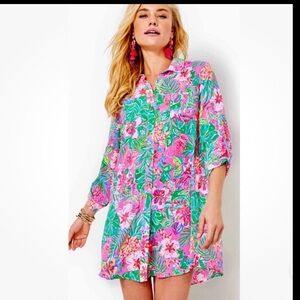 EUC Lilly Pulitzer Natalie Cover Up Journey to the Jungle